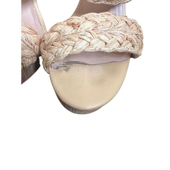 Charles David Women's Tifa Raffia Wedge Sandals sz 7.5 - Picture 5 of 9